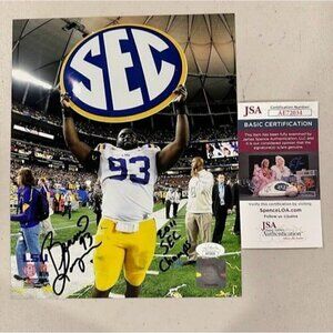 Bennie Logan signed 2011 SEC Champs Autographed LSU Tigers 8x10 Photo JSA